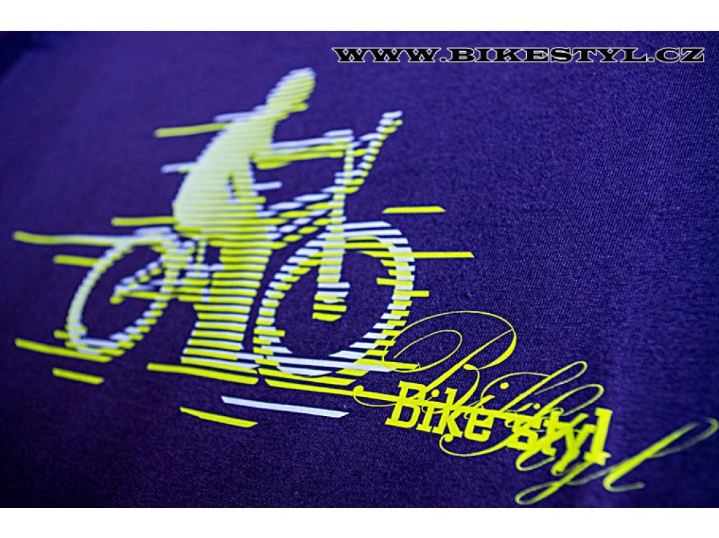 Triko Bikestyl BMX fialové