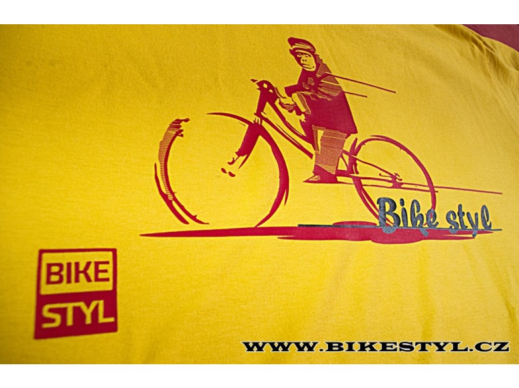 Triko Bikestyl Monkey žluté
