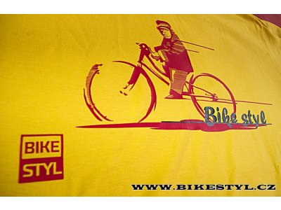 Triko Bikestyl Monkey žluté