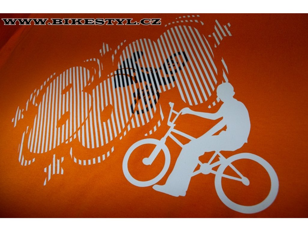 Triko Bikestyl BMX oranžové
