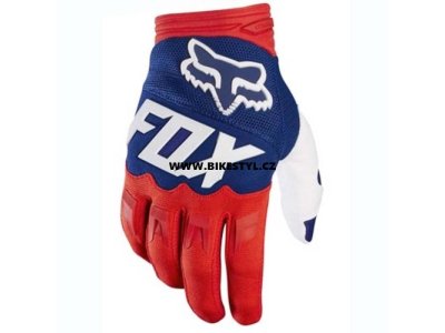Fox Racing Dirtpaw 2017 rukavice Red-Blue-White M