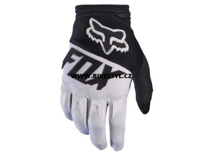 Fox Racing Dirtpaw 2017 rukavice White-Black XL