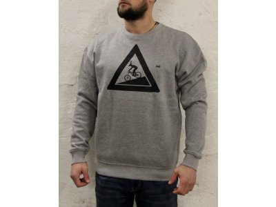 mikina Utrženej Ze řetězU unisex hoodie grey