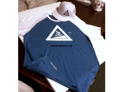 Tričko&kšiltovka UZU combo white-blue T-shirt&snapback