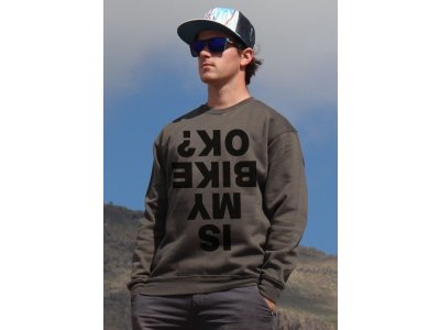 mikina Is my bike ok? unisex dark grey hoodie