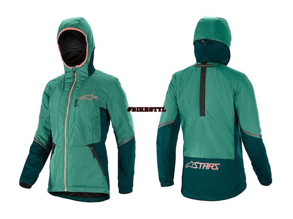 Alpinestars dámská cyklistická bunda Denali Stella Primaloft emerald coral