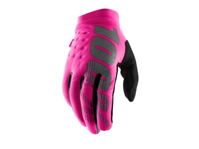 100% rukavice BRISKER WOMENS GLOVES PINK/BLACK