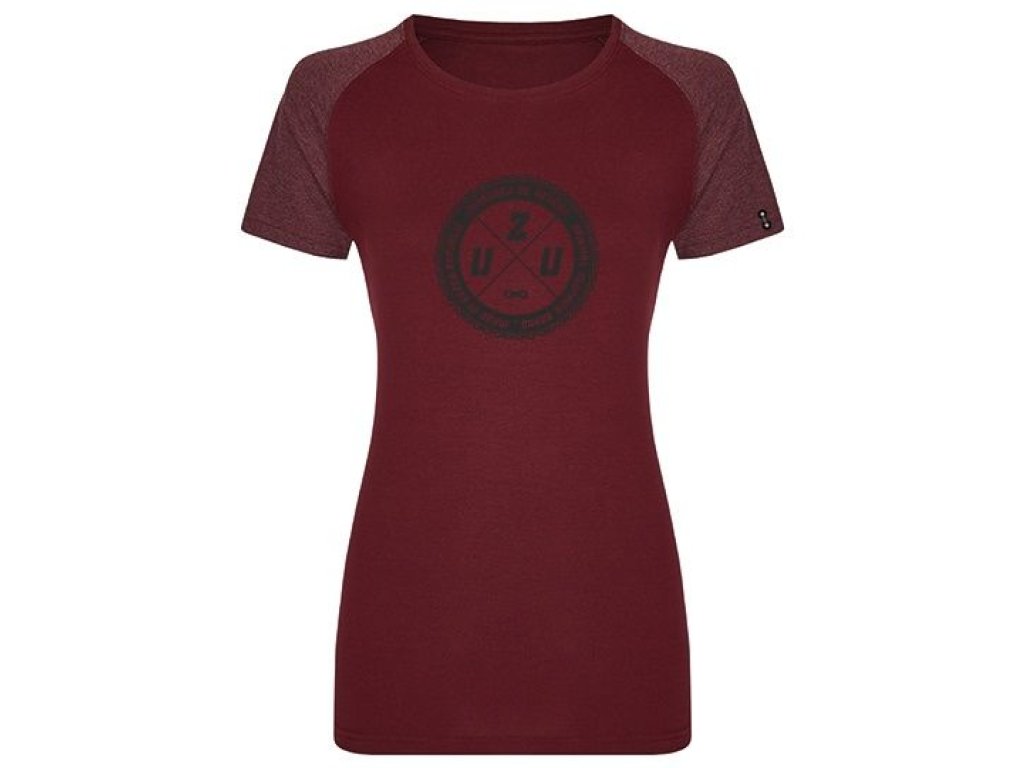 UZU dámské tričko burgundy