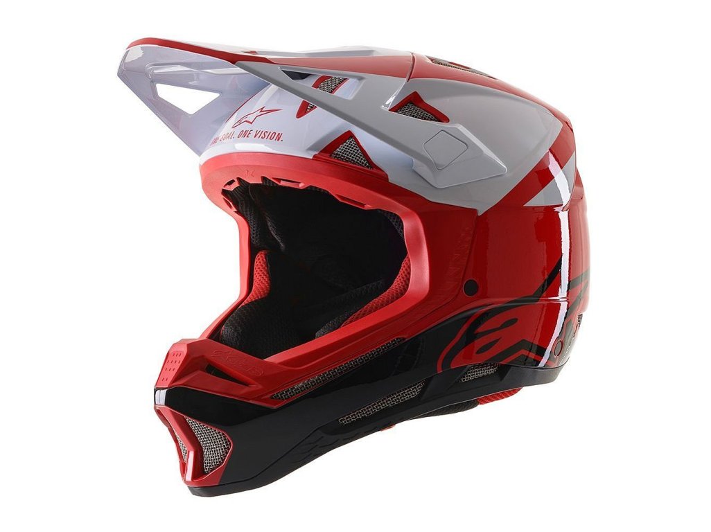 Alpinestars Missile PRO Cosmos helma - Red White Glossy