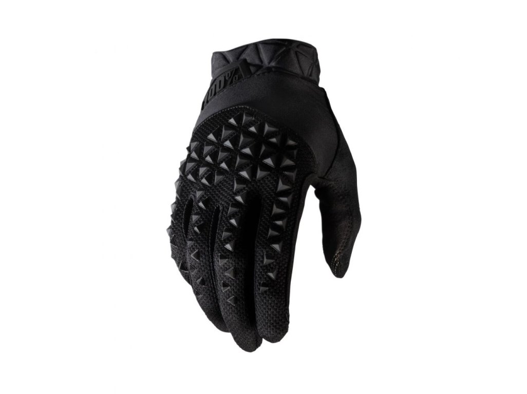 100% rukavice GEOMATIC BLACK