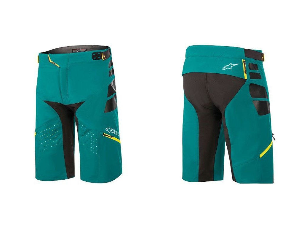 Alpinestars Drop PRO Shorts  Emerald Atlantic/Celery