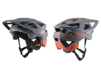 Alpinestars Vector PRO Delta Helma - Cool Gray Brick Red