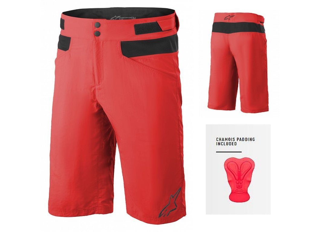 Alpinestars Drop 4.0 Shorts  Bright Red - s cyklovložkou