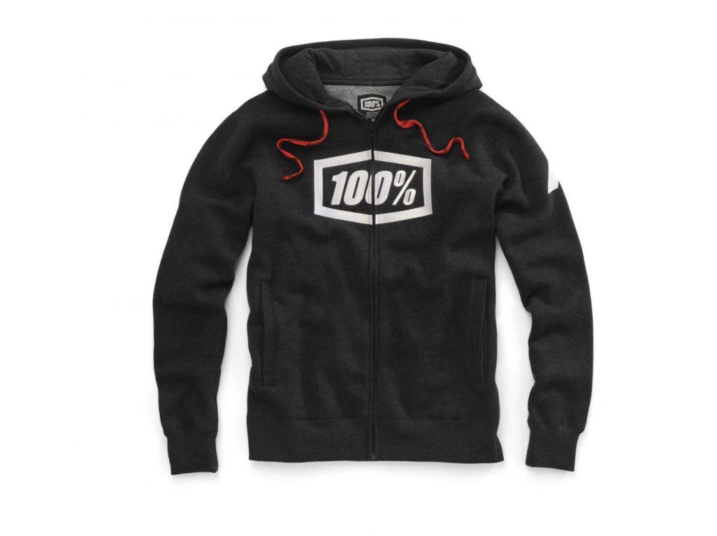 Pánská mikina 100% Syndicate hooded zip sweatshirt black