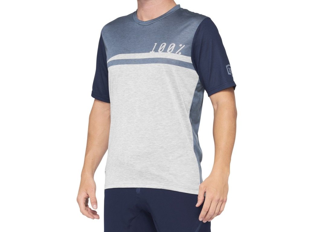 dres 100% AIRMATIC JERSEY STEEL BLUE/GREY