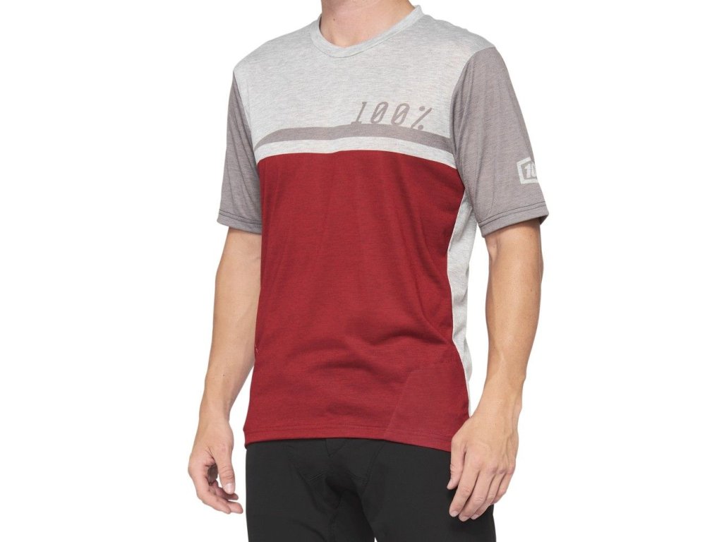dres 100% AIRMATIC JERSEY CHERRY/GREY