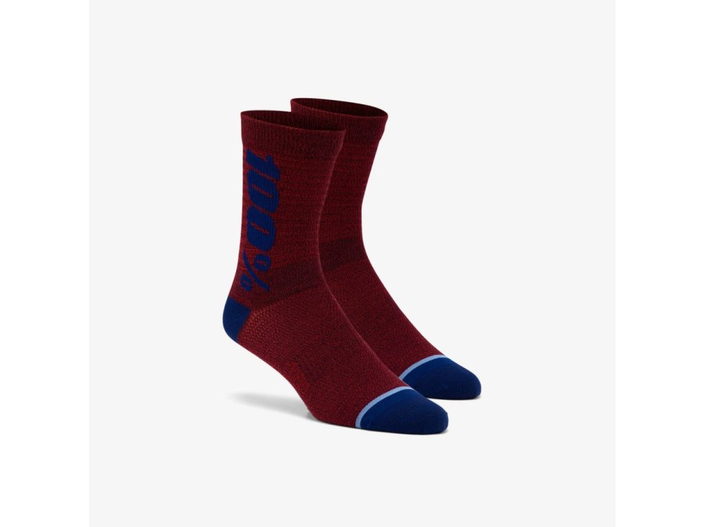 100% ponožky RYTHYM Merino Performance Socks BRICKS