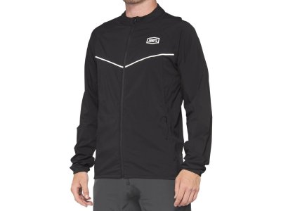 Pánská bunda 100% CORRIDOR STRETCH WINDBREAKER BLACK