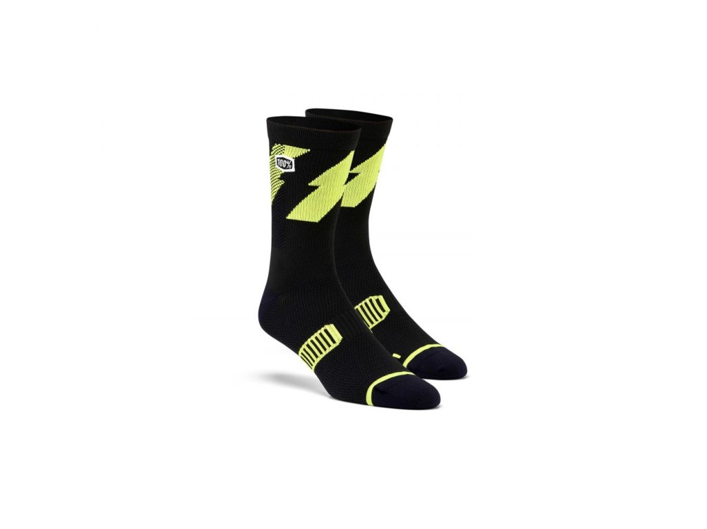 100% ponožky BOLT PERFORMANCE SOCKS LIME