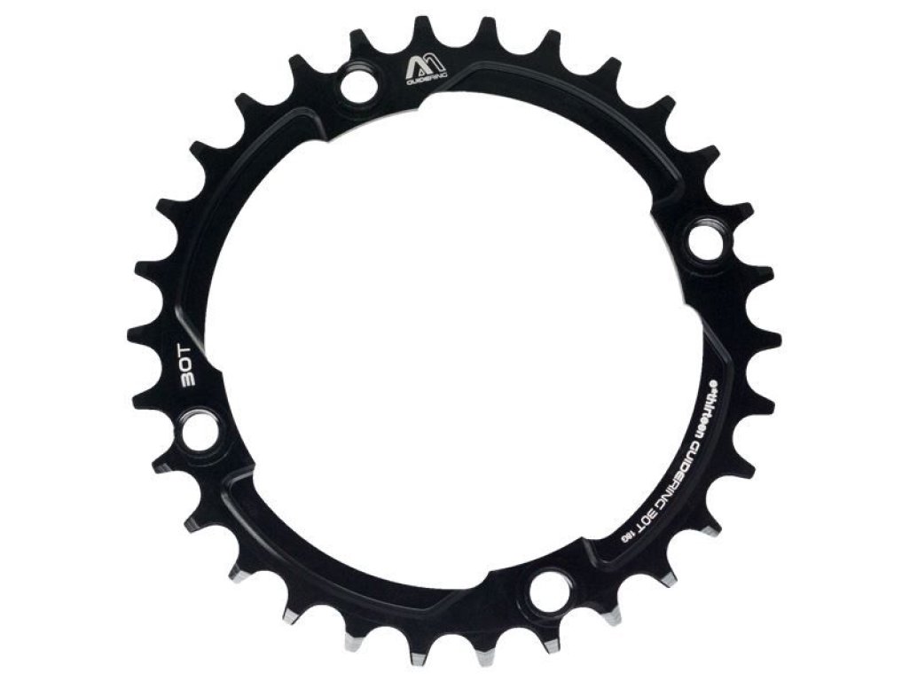 Guidering | 104mm BCD | 30T | Std. Chainline | Black | 10/11/12spd Compatible