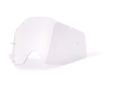 100% náhradní sklo Racecraft/Accuri/Strata, Anti-fog, čiré