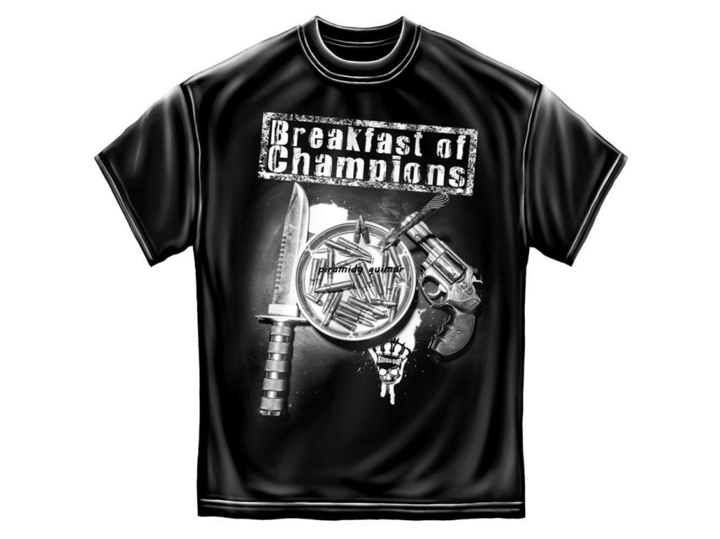 pánské triko Erazor Bits Breakfast Of Champions M