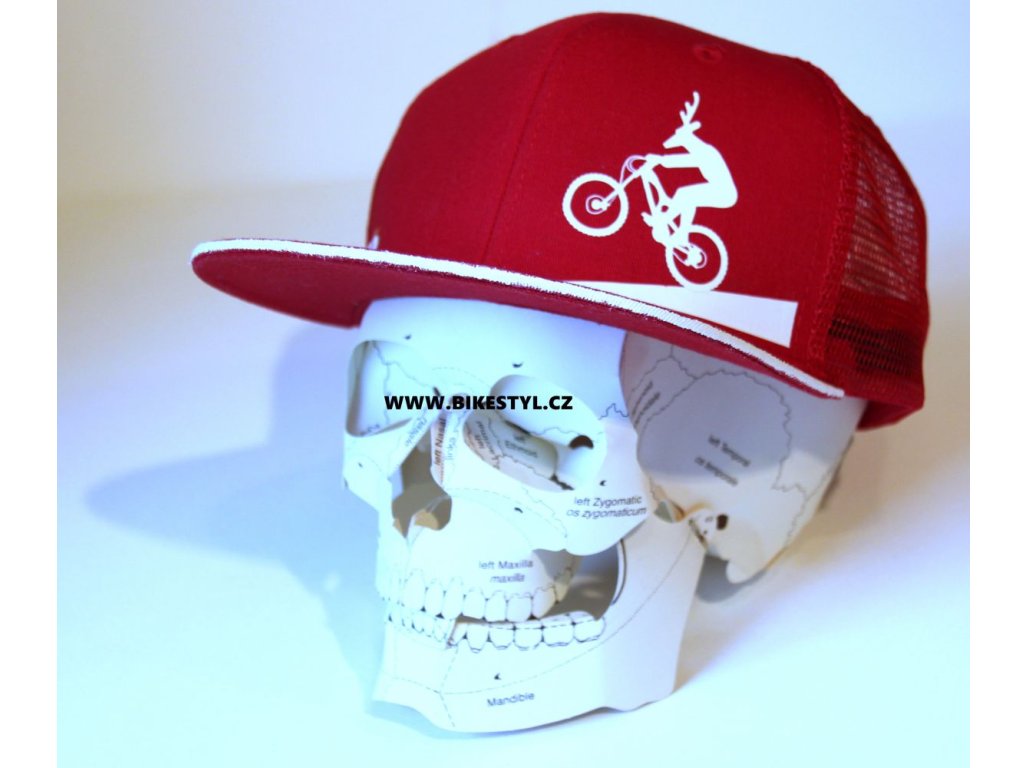 Kšiltovka Utrženej Ze řetězU Rider red Snapback