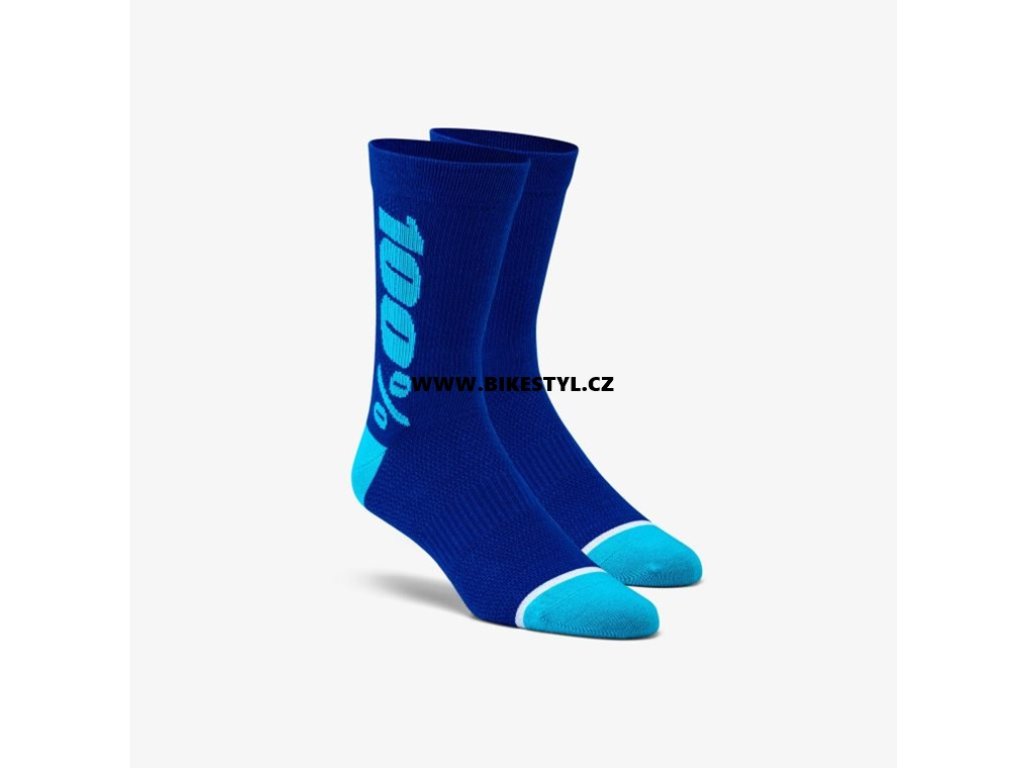 100% ponožky Rythym Merino Blue L/XL