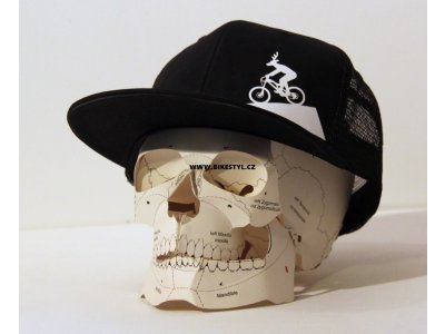 Kšiltovka Utrženej Ze řetězU black-white Rider Snapback