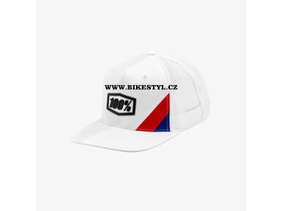 Kšiltovka 100 Percent Cornerstone white Trucker Snapback