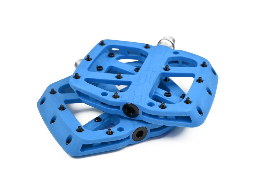 Base Flat Pedal | Composite Body | 22 Pins | Blue