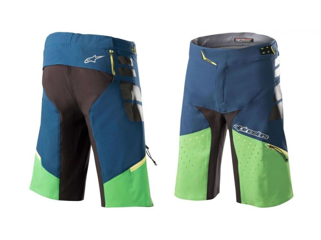 Alpinestars Drop PRO Shorts  Poseidon Blue Summer Green