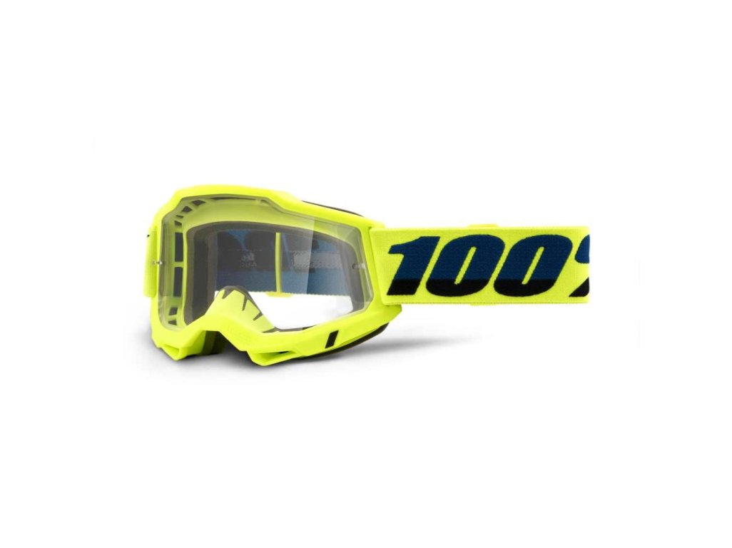 100% brýle motokrosové Accuri 2 Yellow clear lens