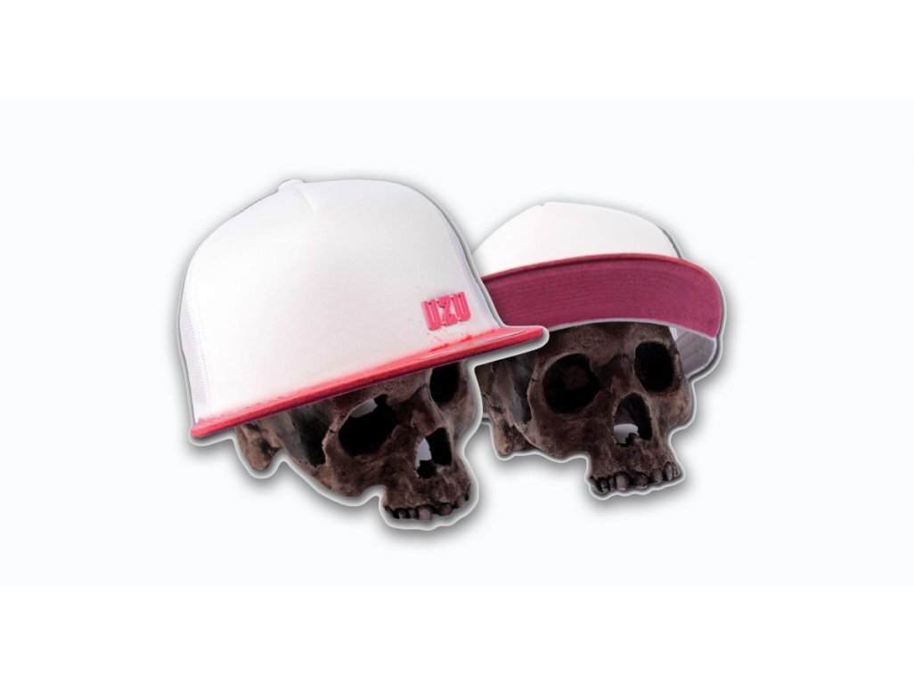 Kšiltovka UZU original yupoong snapback white pink