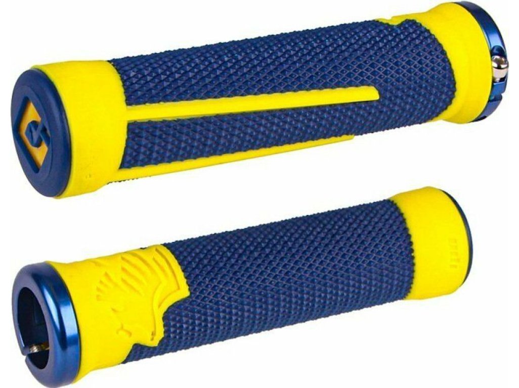 Gripy MTB ODI AG-2 Lock-On Navy Blue/Yellow