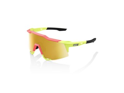 sluneční brýle 100 Percent Speedcraft matte washed out neon yellow - flash gold mirror lens