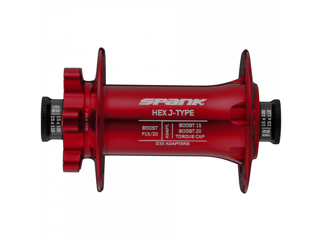 HEX J-TYPE Boost F15/20 Front Hub Red