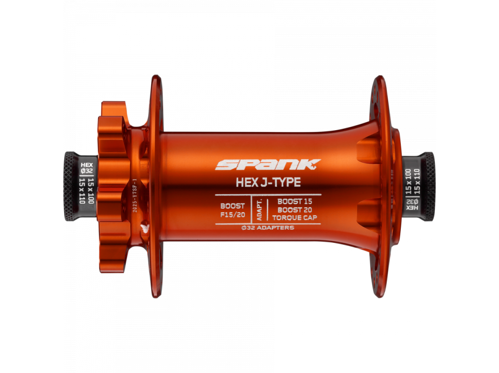 HEX J-TYPE Boost F15/20 Front Hub Orange