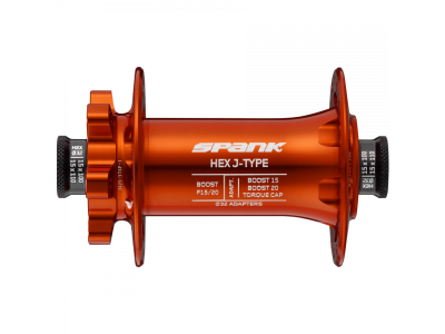 HEX J-TYPE Boost F15/20 Front Hub Orange