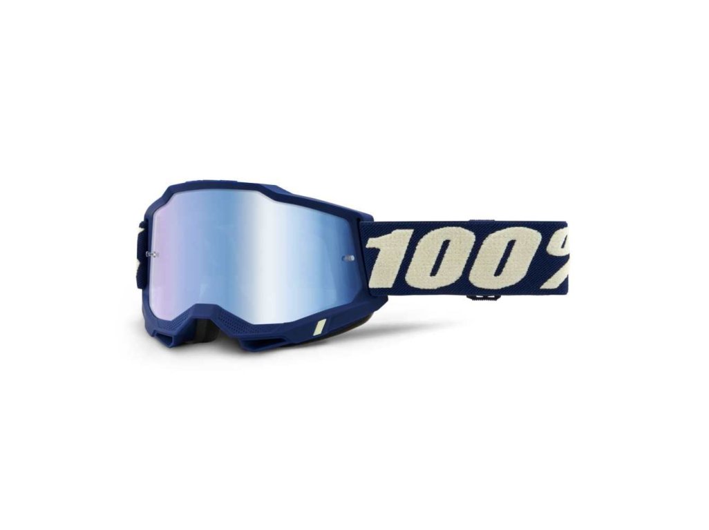 100% brýle ACCURI 2 GOGGLE DEEPMARINE - MIRROR BLUE LENS