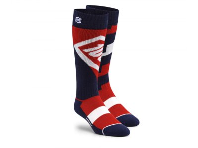 100% ponožky TORQUE COMFORT MOTO SOCKS RED