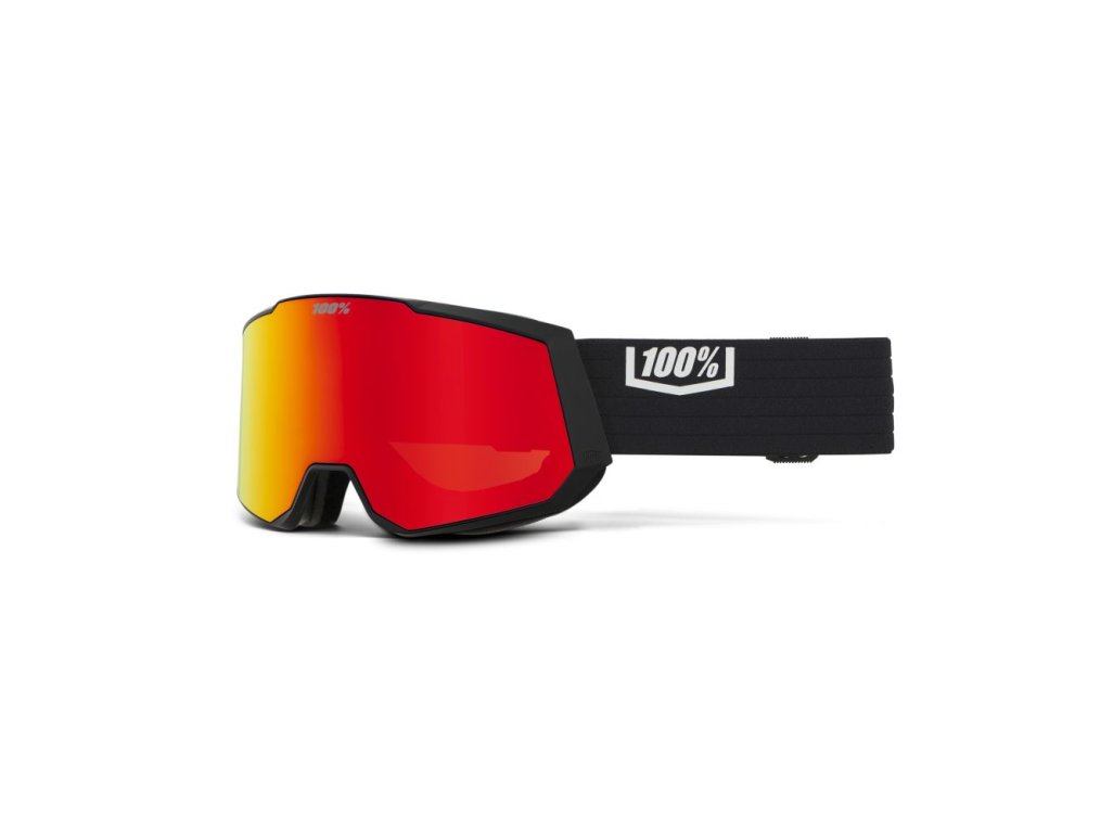SNOWCRAFT XL HiPER Goggle - Black/Red - Mirror Red Lens