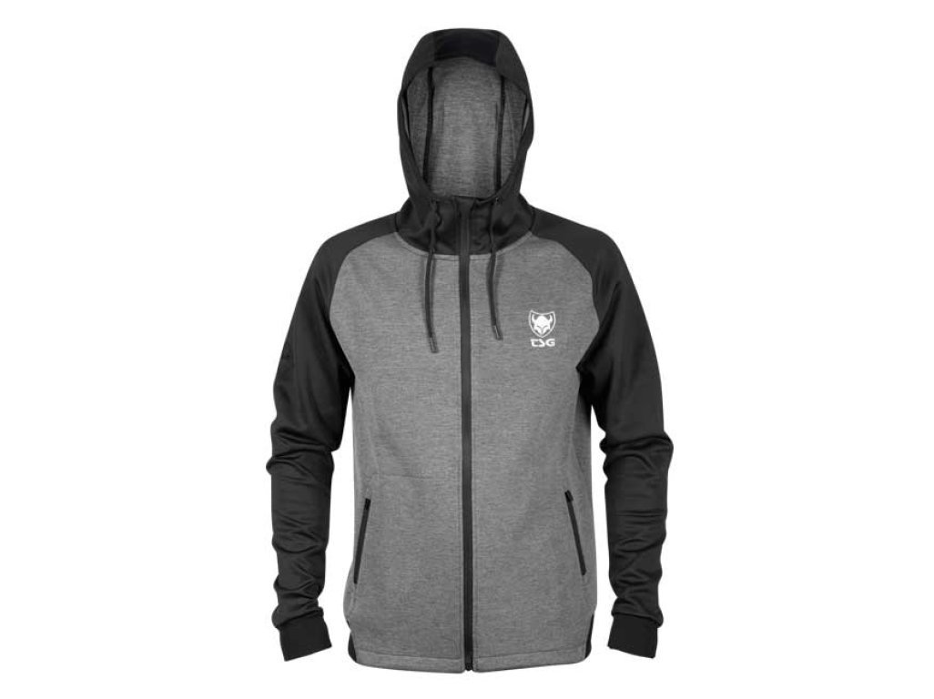 Mikina TSG Aero zip hoodie Black grey